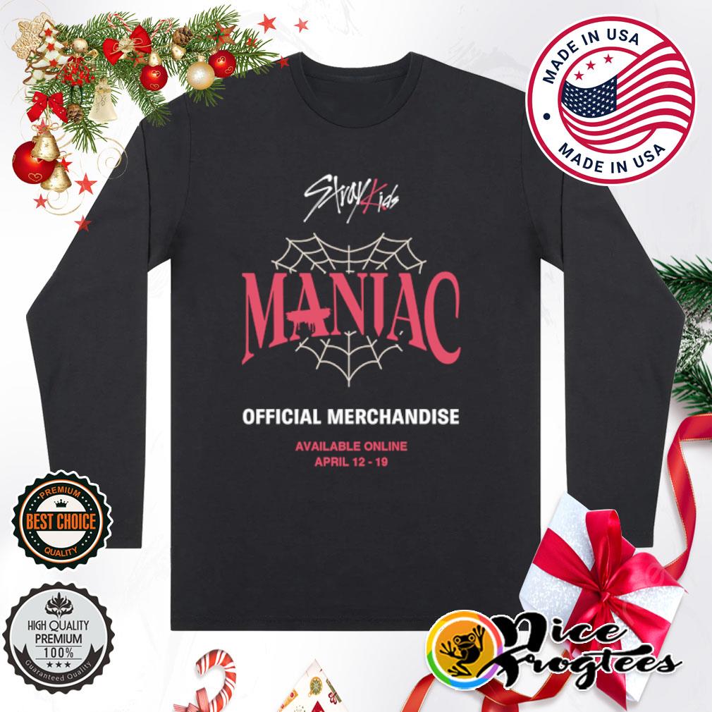 【未開封】韓国限定maniacスキズ　Tシャツ Stray Kids ペンライト ＋ MANIAC Tシャツ M StrayKids MANIAC 直筆