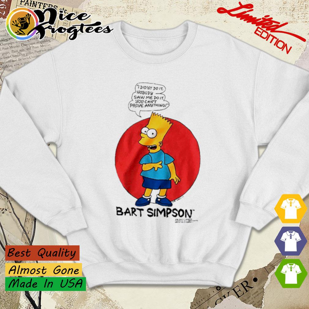 Vintage Bart Simpson I authentic didn't Do It Sweatshirt