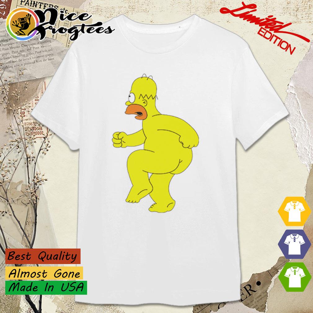 Homer Simpson nude funny cartoon shirt, hoodie, sweatshirt and tank top