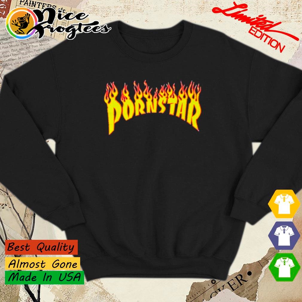 トップス PORNSTAR Flame Logo T-shirt XL Porn Star Flame logo shirt, Tees, Hoodie & Apparel