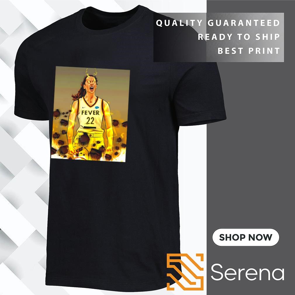 Caitlin Clark scream lighting Indiana Fever basketball shirt