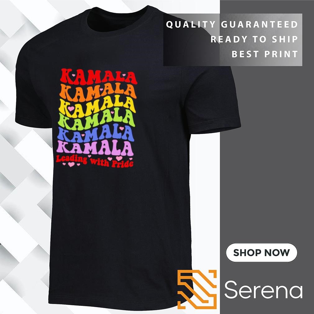 Kamala leading with pride shirt