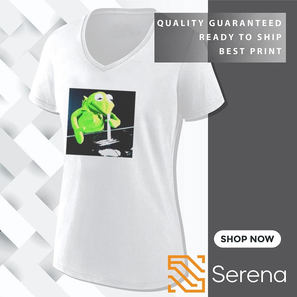 Kermit getting absolutely wasted on coke funny shirt, Tees, Hoodie & Apparel