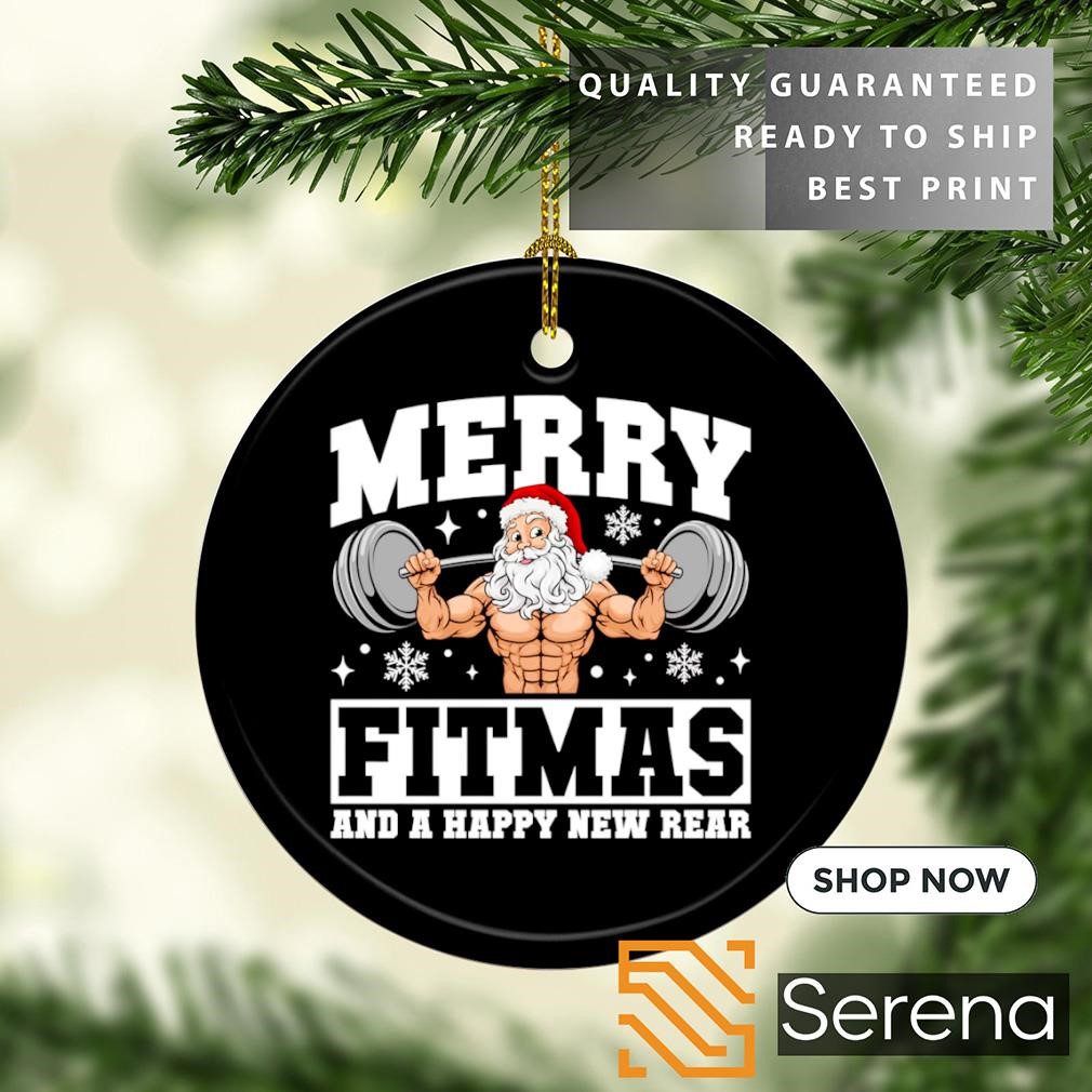 Merry Fitmas And A Happy New Year Christmas Holiday Workout Tank Top