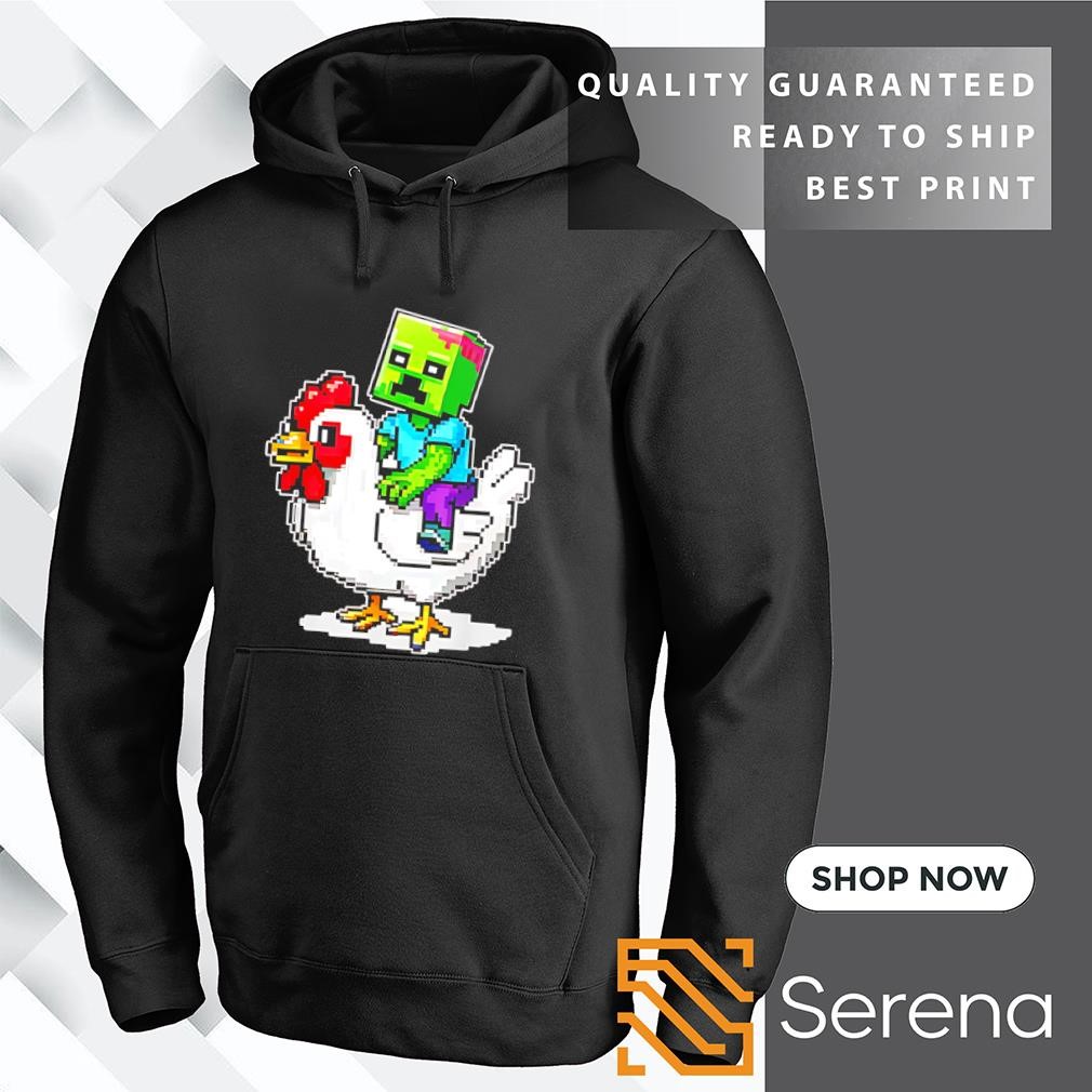 Minecraft Chicken Jockey Men's Athletic Heather Sweatshirt