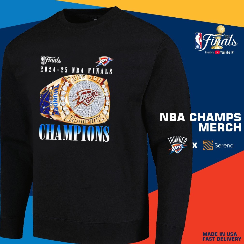 Oklahoma City Thunder Champions NBA finals 2024-25 ring