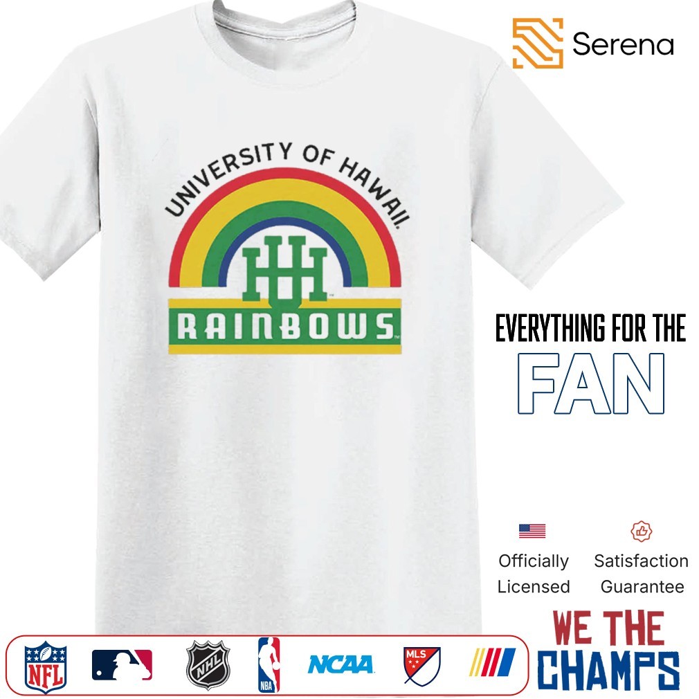 University of Hawaii Rainbows logo shirt, Tees, Hoodie \u0026 Apparel, image size:1010x1010