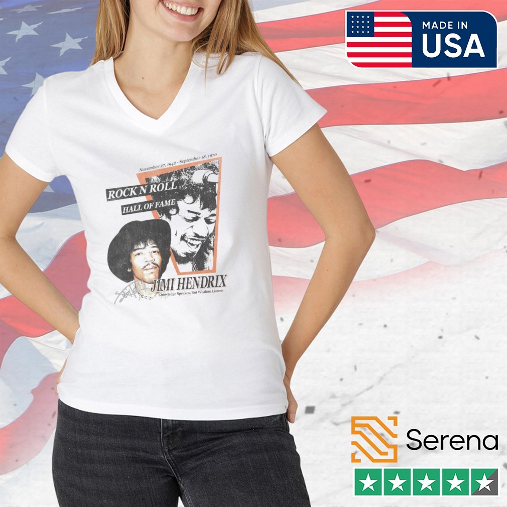 Jimi Hendrix rock 'n roll hall of fame graphic shirt, Tees, Hoodie
