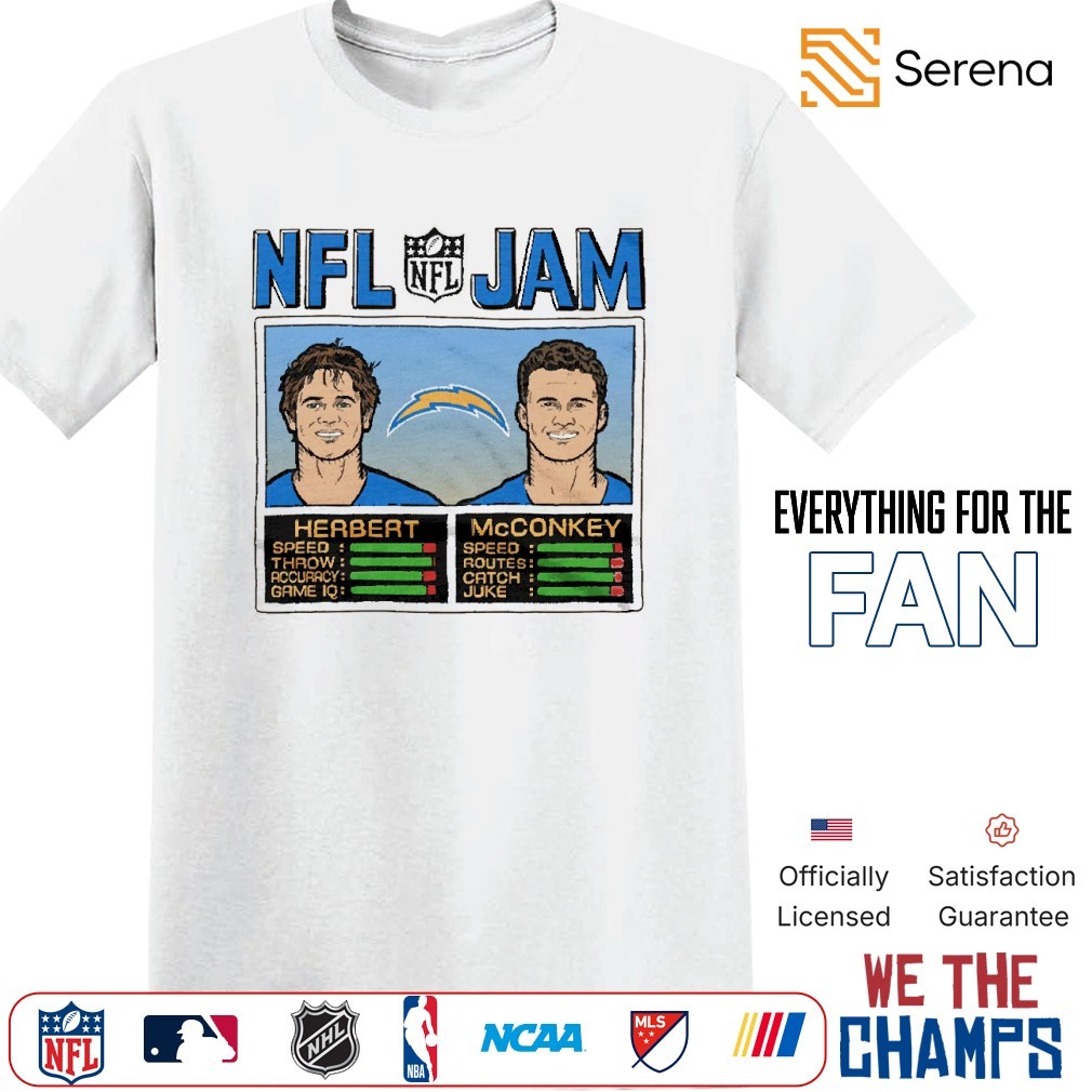 Justin Herbert and Ladd McConkey Los Angeles Chargers NFL Jam